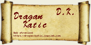 Dragan Katić vizit kartica